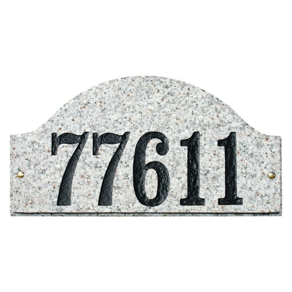 QualArc Ridgecrest Arch Granite Address Plaque