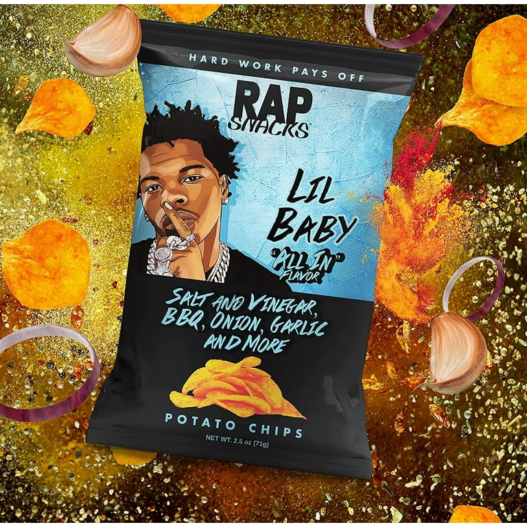Rap Snacks Lil Baby "All in" Potato Snack Chips, 2.5oz Bag