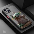 thumbnail image 3 of Funda de teléfono de Star Wars The Mandalorians, carcasa trasera transparente mate para iPhone 15, 14, 13, 12, 11 Pro Max, X, XR, XSMax, 7, 8 Plus, 3 of 5