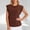 Brown, variant on Tops for Women Crew Neck Cap Sleeve dressy T-Shirt Summer Fashion Casual Loose Tee,Pink,S