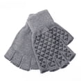 thumbnail image 2 of Non-Slip Half-Finger Gloves for Men and Women Autumn and Winter Couple Fingers Outdoor Cycling Students Typing Knitted Warm Gloves, 2 of 6