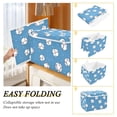 thumbnail image 2 of Yayeee Collapsible Cube Storage Bin with Lid Fabric Closet Decorative Basket with Handles, Baseballs Pattern, 2 of 7
