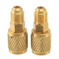 thumbnail image 2 of 2X R410A Adapter 5/16Inch Sae Female Quick Couplers to 1/4Inch Sae Male , Used for Mini Split System, Straight Type, 2 of 8
