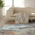thumbnail image 1 of Cranfield Deep Red and Pale Blue Woven Area Rug, 1 of 6