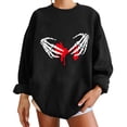thumbnail image 1 of Moda mujer casual manga larga impresa damas sudaderas tops blusa Fridja fksj1558, 1 of 5