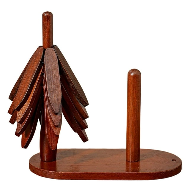 Hearth & Gear Napperons Texturés de 2 Protecteurs Modernes contre la Chaleur Non Napperons pour Salle à Manger Cuisine Lavables Napperon Réversible pour Usage Quotidien Napperons de Table Ronds Rigides Ensemble de 6 Napperons de Comptoir Clair