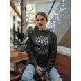 thumbnail image 2 of Enjoy Your Coffee. Sweatshirt Women -Image by Shutterstock, Female Medium, 2 of 4