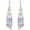 Blue White, variant on Women's Natural Stone Earrings Boho Triangle Drop Earrings
