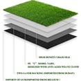 Artificial Grass For Pet Dogs 11' X 50', Thick Synthetic Fake Grass
