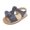 Blue, variant on Infant Baby Girls Summer Sandals with Flower Bowknot Soft Sole Newborn First Walker Crib Dress Shoes White 9-12 Months
