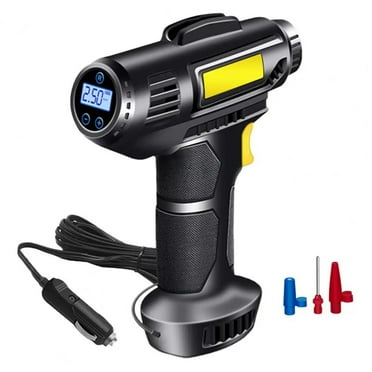 Digital Air Compressor 120W Portable Car Wired Handheld Car Inflatable Pump Electric Automobiles Tire Inflator With LED Light