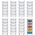 thumbnail image 2 of Contenants en Plastique Empilables Ronds 5G/5ML 8 Colonnes (5 Couches/colonne) Bocaux de Rangement pour Perles Perles Diamant, 8 * 5 Couches Bocaux Empilables Ronds, 2 of 6