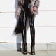 thumbnail image 3 of Gibobby Leggings Mujer Leggings Pantalones cuero cuero ajustados Lápiz Pantalones sexy mujer Leggings Pantalones cintura（Negro， L), 3 of 5