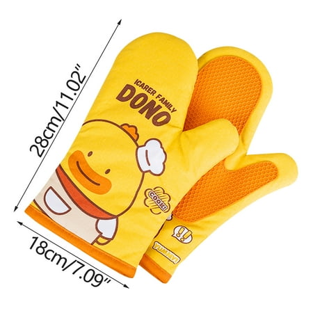 

Moocorvic Clearance Microwave Gloves Anti-scalding Insulation Oven Special Kitchen Baking Thickened High-Temperature Steamer Heat-proof Artifact