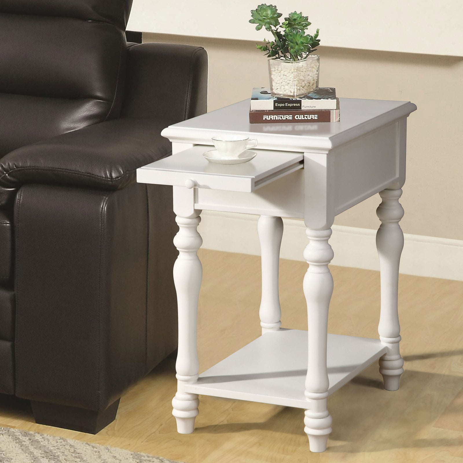 ACME Alina Side Table, Ivory - Walmart.com - Walmart.com