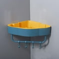 thumbnail image 2 of Multifunctional Punch-Free Self Adhesive Wall Mounted Shower Caddy Shelf Bath Organizer Rack, 2 of 5