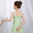 thumbnail image 5 of CAIVO Girls Ballet Dance Leotard With Tutu Skirt Strap Backless Romper For Practice Performance Recital Sleeveless Breathable Kids Onesie, 5 of 5