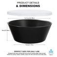 thumbnail image 2 of Greentainer Microwave Safe Pasta Bowls with Lids, Plastic Black, 24 oz, (6 Count), 2 of 9
