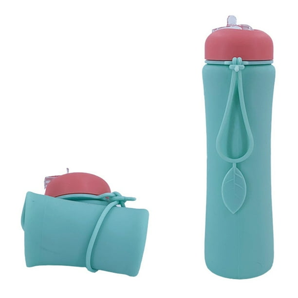 Matsuzay Botella de agua plegable para senderismo y viajes, ligera y flexible, para niñas, ideal para correr. Cocina y Comedor A