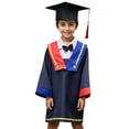 thumbnail image 1 of Toddler Graduation Robes Pre School Graduation Cap and Gown Outfits Set with Tassel Class Of 2025 Size 2-3T Kids Clothes, 1 of 9