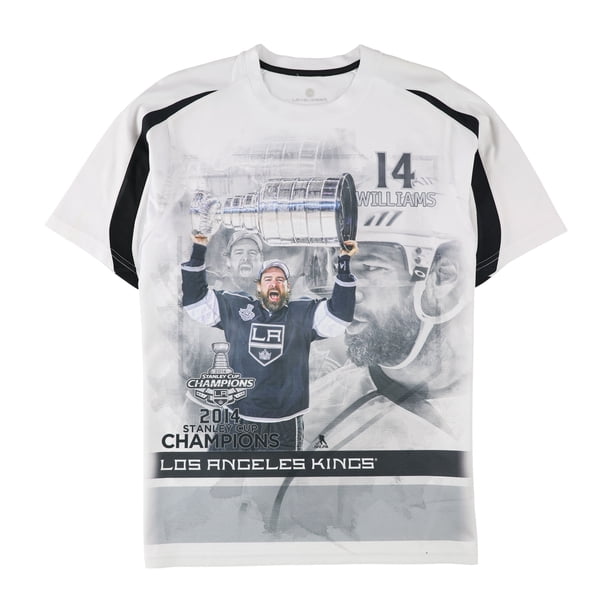 Level Wear Mens LA Kings 2014 Stanley Cup Graphic T-Shirt white M