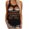 thumbnail image 1 of Camiseta sin mangas de Halloween para mujer, camiseta sin mangas con estampado gráfico divertido de playa de verano para adultos, blusa Pompotops  lopia994979, 1 of 9