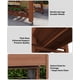 thumbnail image 5 of QinaQin Cama de cultivo elevada de madera con patas reforzadas, ruedas resistentes, diseño de protección contra animales y repisa inferior para jardín, patio o balcón, 5 of 7