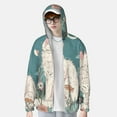 thumbnail image 2 of Gaeub Celestial Cat And Flowers Men's and Women's UPF 50+ Long-Sleeved Sun Protection Clothing, Fishing Shirt Long Sleeve Zip-XX-Large, 2 of 7
