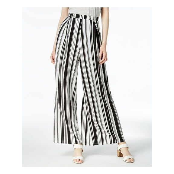 BAR III Womens Black Striped Pants Size: L