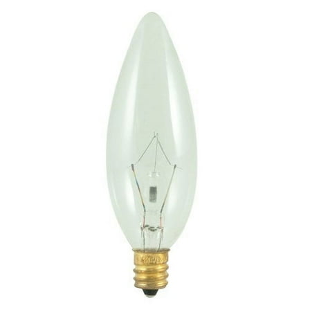 Bulbrite 40CTC/32/3 40W B10 CLEAR E12 130V [Pack of 6]
