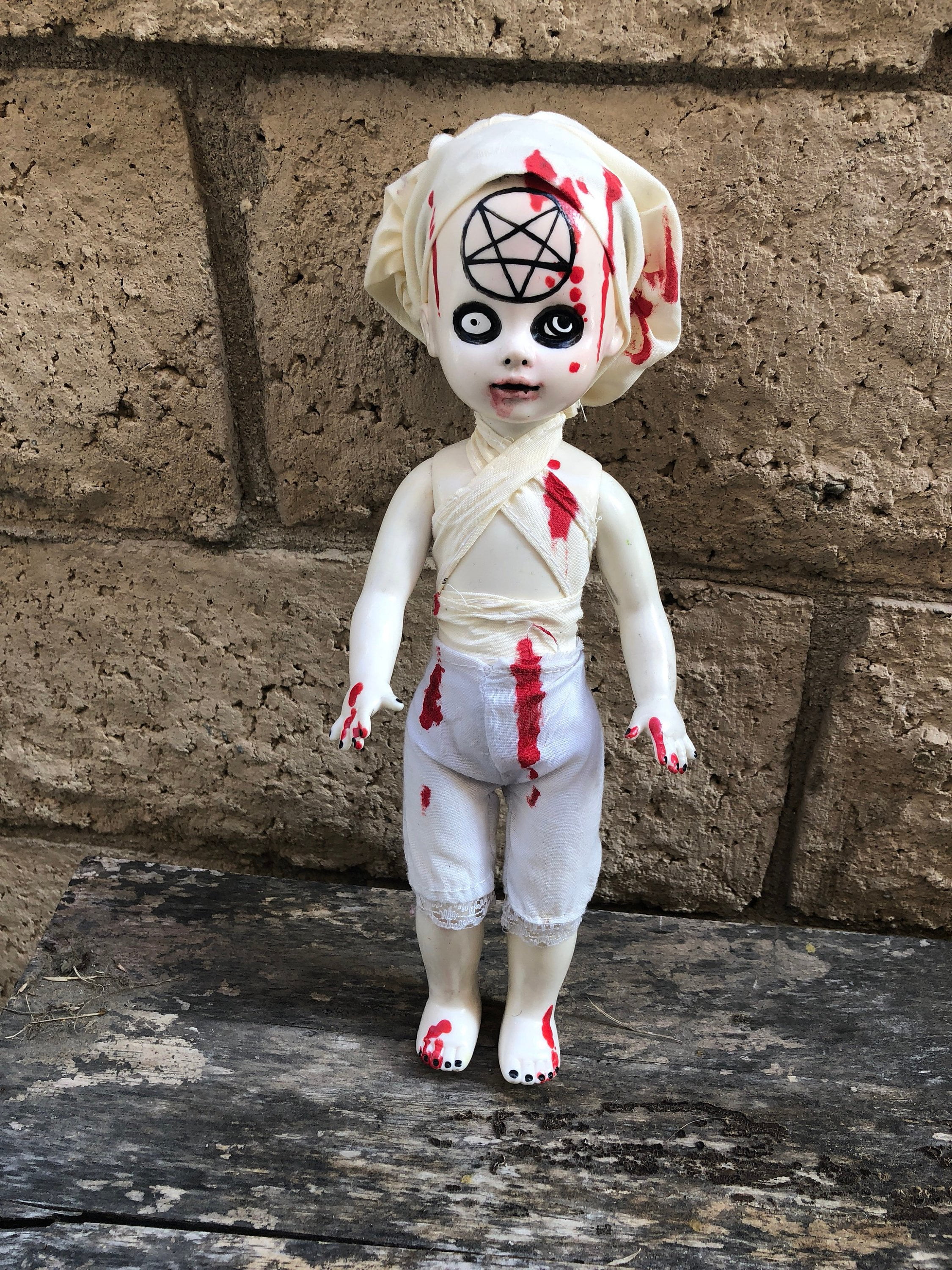 creepy dolls with button eyes