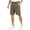 Brown, variant on Enjoytime Workout Shorts Men Solid Color Button Waist Straight Plus Size Shorts with Zipper Pockets for Outdoors Golf Army Green XXXXL