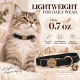 thumbnail image 5 of GoldTiger Vintage Style Leather Breakaway Cat Collar - Adjustable, Durable, Retro Bell - Suitable for All Types of Cats and Small Dogs, 5 of 7
