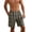 Army Green, variant on Mens Cotton Swim Shorts Casual Lounge Beach Shorts with Pockets, Elastic Drawstring Waist, Dark Blue, L-5XL Plus Size,Size XL