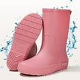 thumbnail image 5 of Wensltd Women's Waterproof Rain Boots Mid Calf Comfort Women Garden Boots Fashion Casual Waterproof Shoes, 5 of 9