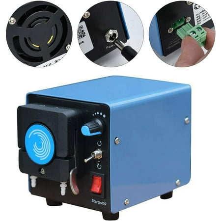 

0-140ML/Min Anti Corrosion Stepper Motor Adjustable Peristaltic Liquid Pump Vacuum Pump Strong Suction Pump Adjustable Flowing Rate for Detergent Delivery