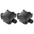thumbnail image 1 of 2pcs Outdoor Junction Box 3-way Waterproof Outdoor Electrical Box DIY Accessory, 1 of 8