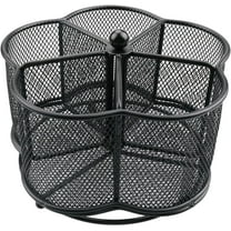 LZLINGMEI 360° Rotating Silverware Utensil Caddy Holder  5 Compartment Whirling Utensil Holder Kitchen Countertop Organizer for Spoon Fork Flatware Storage for Home or Outdoor Picnic