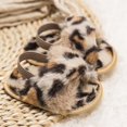 thumbnail image 2 of Baby Girl Faux Fur Slides Slippers Fluffy Fuzzy Sandals Open Toe Furry Slide Flip Non-Slip Sole 0-18 Months, 2 of 8
