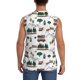 thumbnail image 4 of Fotbe Camping Caravan 2 Men's Camiseta sin Mangas Estampada para Hombres, Playera Casual para Gimnasio, Entrenamiento, Playa-XX-Large, 4 of 7