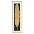 thumbnail image 2 of Gild Design House Metallic Feather 16" x 48" Gold and Black Shadow Box, 2 of 4