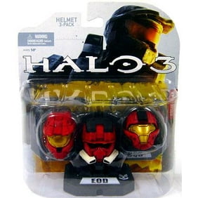 Mcfarlane Toys Halo Wave 1 Includes Eod Hayabusa Eva 12 Helmet 3 Pack Walmart Com Walmart Com