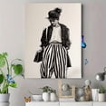 thumbnail image 4 of Qisvanset Black and White Fashion Illustration Canvas Wall Art 15.75x11.81 INCHES, 4 of 8