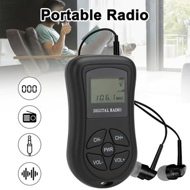 Pocket Radio, EEEkit Portable Radios with Good Reception, 3.5MM Headphone jack, Compact Transistor Radios Player Operated by 2 AAA Batteries for Jogging, Walking, Traveling