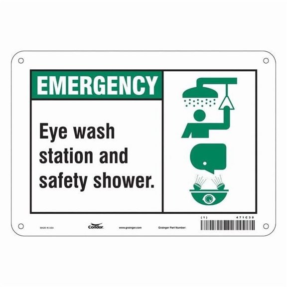 Condor Safety Sign,7 in x 10 in,Aluminum 471C30