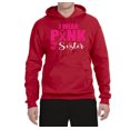 thumbnail image 2 of I Wear Pink for My Sisiter Survivor Awareness Unisex Graphic Hoodie Sweatshirt, Red, Small, 2 of 3