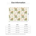 thumbnail image 5 of Naloa Flowers And Hens Flannel Fleece Throw Blanket for Bed Couch, Thick Blanket - All Seasons Suitable for Women, Men and Kids-50"x40", 5 of 6