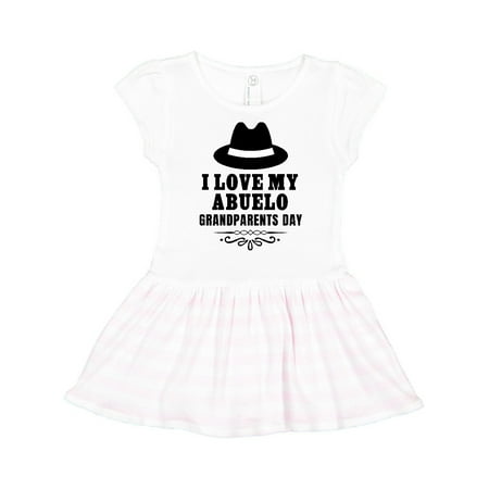 

Inktastic Grandparents Day I Love My Abuelo Gift Toddler Girl Dress