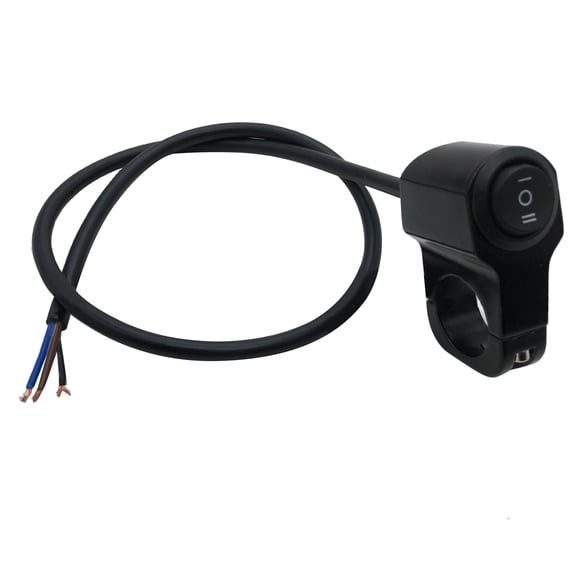 BIBABLYKE 7/8" 22mm Motorcycles Handlebar Control Switches Headlight Turn Signal Button High/Low Beam Start Stop