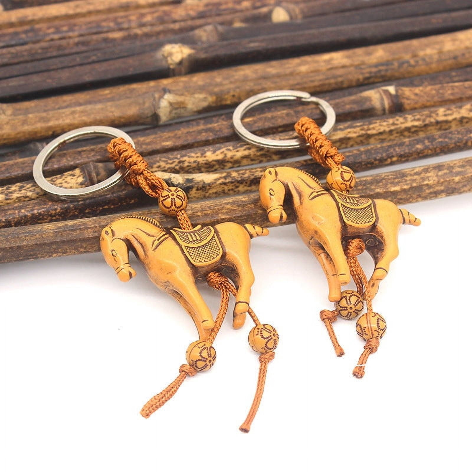 Animal Keychains Cute Horse Key Rings Plastic Turtle Key Chain Elephant Decorative Accessories for Bags Purses
